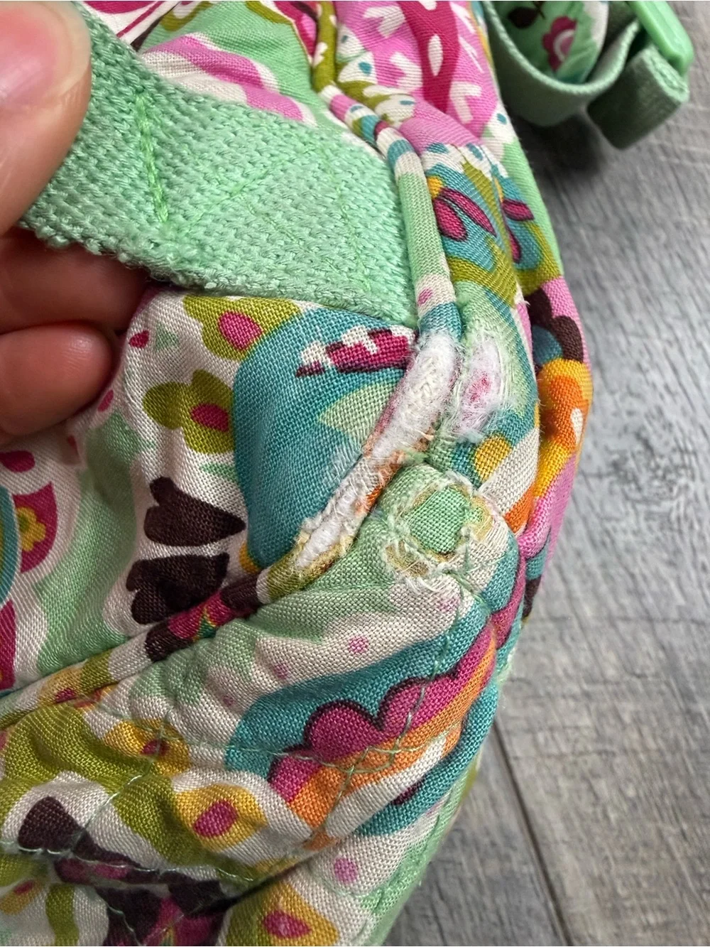Vera Bradley Teal Paisley Bookbag‎